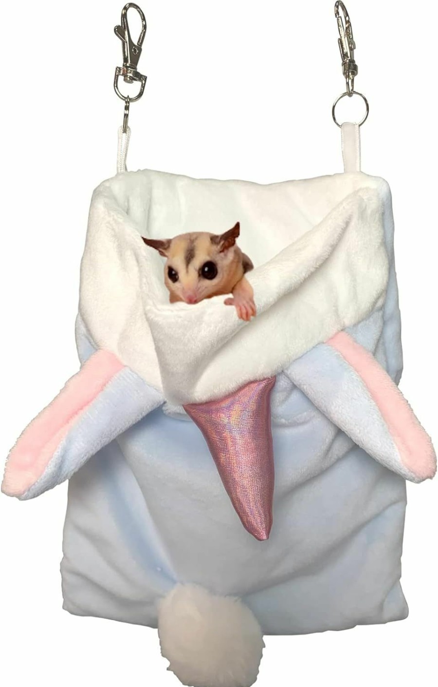 Small Animal TTANFY | Ttanfy Sugar Gliders Sleeping Pouch Snuggle Cage Hanging Bed House For Squirrels Marmosets Rats Hamster Small Pets (Blue)