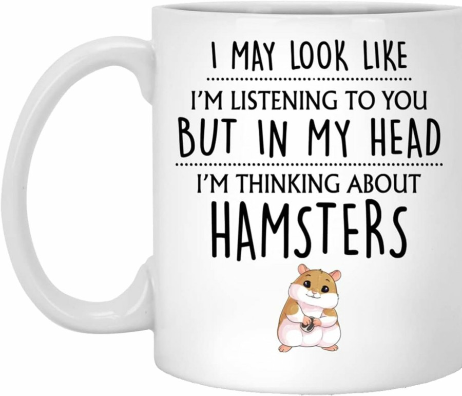 Small Animal Q.PaddyShops | Q.Paddyshops Hamster Gift, Hamster Mug, Funny Hamster Gifts, Hamster Owner, Pet Hamsters Gifts For Women, Her, Girls, Crazy Hamster Lady, Hamster Lover 11Oz (Mug-I2Wtwczrkg-11Oz)