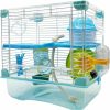 Small Animal PINVNBY | Pinvnby Hamster Cage, 3 Level Mouse Cage And Habitats Hamster Enclosure Hamster Habitat For Mouse Mice Rat Gerbils And Small Animals 10.6 X 7.8 X 10.6Inches