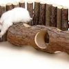 Small Animal LWINGFLYER | Hamster Suspension Bridge Wooden Toy - Long Climbing Ladder For Hamster Rats Mouse Guinea Pig Chinchilla Ferret Reptile Small Animals Cage Wooden Hideout Toy (1 Bridge 21.7\" 2.8\")