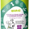 Small Animal MOKAI | Mokai Face And Eye Wipes For Dogs And Cats | Soft Fragrance-Free Formula Dog Face Wipes And Dog Eye Wipes Great For Cleansing Wrinkles Removing Saliva Stains And As Dog Eye Stain Remover (60 Wipes)