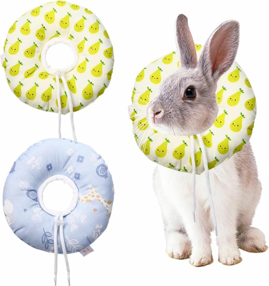 Small Animal Avaner | Avaner 2 Pcs Rabbit Recovery Collars, Small Pet After Surgery Protective Cone Collars For Rabbit, Guinea Pig, Kitten