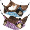 Small Animal Cunno | 2 Pcs Pet Cage Hammock Soft Plush Bunkbed Hanging Hammock Warm Double Layer Ferret Hammock Small Pet Hammock Accessories For Rat Guinea Pig Sugar Glider Squirrel (Blue, Purple,Bunny Style)