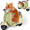 Small Animal ZUOLUN | Zuolun Hamster Toys Hamster Motorcycle Toy: Motorcycle Guinea Pig Toys, Hamster Hideout Motorcycle, Pet Rat Toy For Dwarf Syrian Hamster Mice Mouse Gerbil Rat Or Other Small Pets (Green)