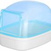 Small Animal HomeSoGood | Hamster Bathroom, Small Animal Bathroom, Toilet, Gerbil, Hedgehog, Squirrel And The Small Animal Bathtub To Play Closed Sports(Blue)