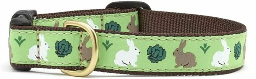 Small Animal Up Country | Up Country Garden Rabbit Pattern (Garden Rabbit Dog Collar, Medium (12 To 18 Inches) 1 Inch Wide Width)