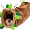 Small Animal ORZECHKO | Guinea Pig Tunnel Hammock - Soft Fleece Rat Hammock Hideout For Hamster Ferret Chinchilla Hedgehog Squirrel Small Animals - Swing Pet Hammock House Habitat Cage Accessories For Playing Sleeping