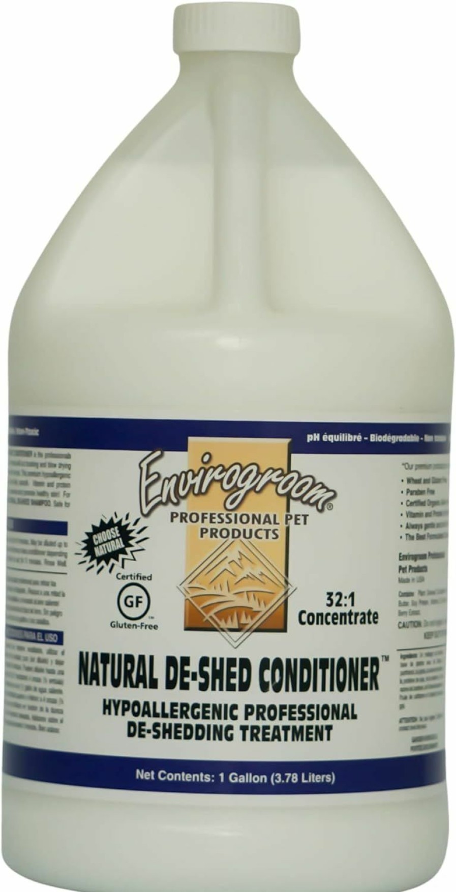 Small Animal Envirogroom | Envirogroom Natural De-Shed Conditioner 32:1