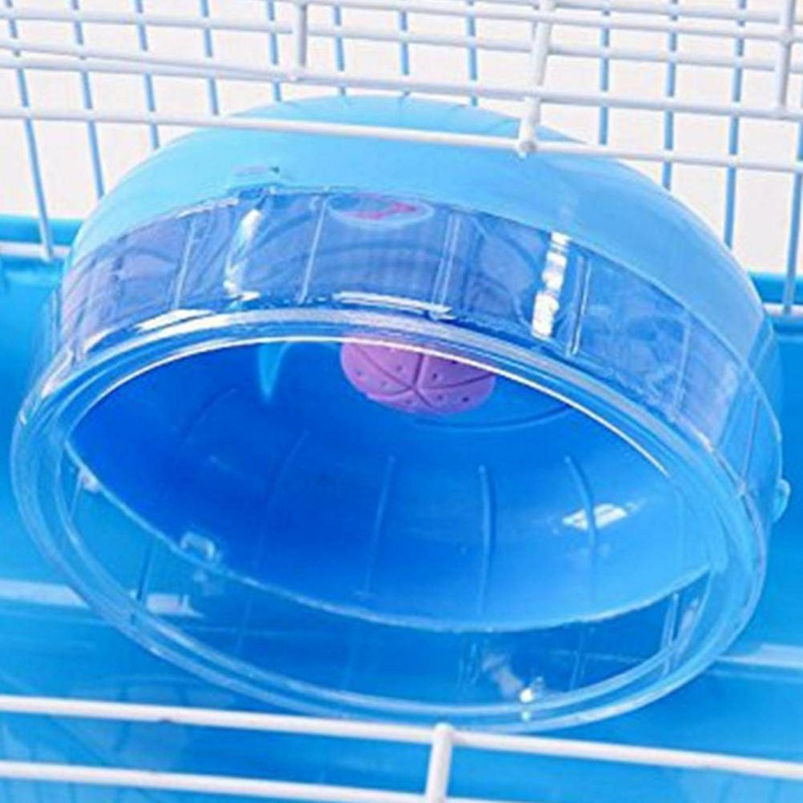 Small Animal Zhang Ku | Simple Cavie Guinea Pig Cage & Rabbit Cage | Pet Cage Includes Free Water Bottle & Food Bowl&Hamster Running Wheel (Pink)