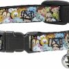 Small Animal Buckle-Down | Buckle-Down Breakaway Cat Collar - Tsum Tsum Faces Stacked - 1/2\" Wide - Fits 8-12\" Neck - Medium