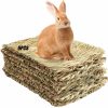 Small Animal Tfwadmx | Tfwadmx Rabbit Grass Mats,16.5''X11''Large Natural Woven Seagrass Mat Bunny Bed Chew Mat Sleep For Chinchillas Guinea Pigs Ferret Hamster Squirrel And Small Animals -6 Pcs