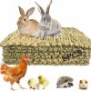 Small Animal MUYG | Muyg Rabbit Grass Mats,Natural Bunny Grass Mat Woven,Pet Bed Nest Mats Rabbits Chew Toys For Hamsters Parrot Rabbits Hedgehog Guinea Pig Chick And Other Small Animals Hay Mat Sleeping(8 Pcs)