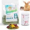 Small Animal JONS NTY | Jons Nty 3L Natural Timothy Grass & Flower Bedding, Small Animal Bedding For Rabbit, Guinea Pig, Hamster, Bunny, Rat, Clean, Cozy, Odor Control, For Cage, Terrarium, Forest Landscaping, Habitat Decor