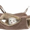 Small Animal Niteangel | Niteangel Pet Hammock Swing Snuggle Sack For Ferret Rats Suger Glider Squirrels - Napping Bed Pocket (Chocolate)