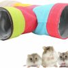 Small Animal Pssopp | Hamster Tunnel 3 Way Collapsible Small Animal Hideaway Pet Toy Nest Cage House For Guinea Pig Chinchillas Mice Rats Gerbil Rat[#1] Tubes & Tunnels