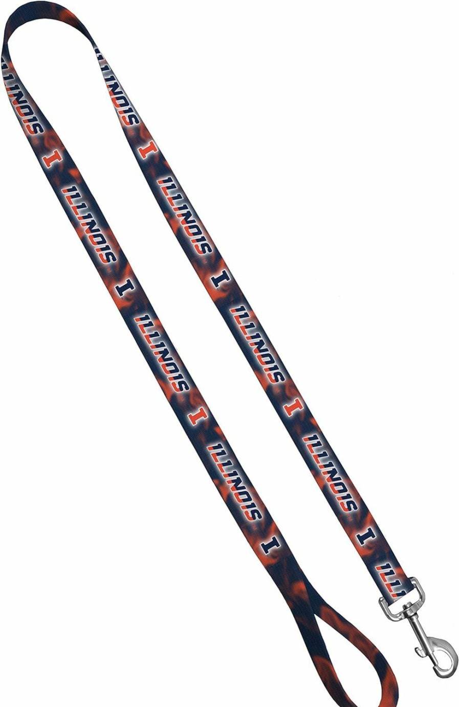 Small Animal Strapworks | Moose Pet Wear Leash 1\" X 6', University Of Illinois - Smoke