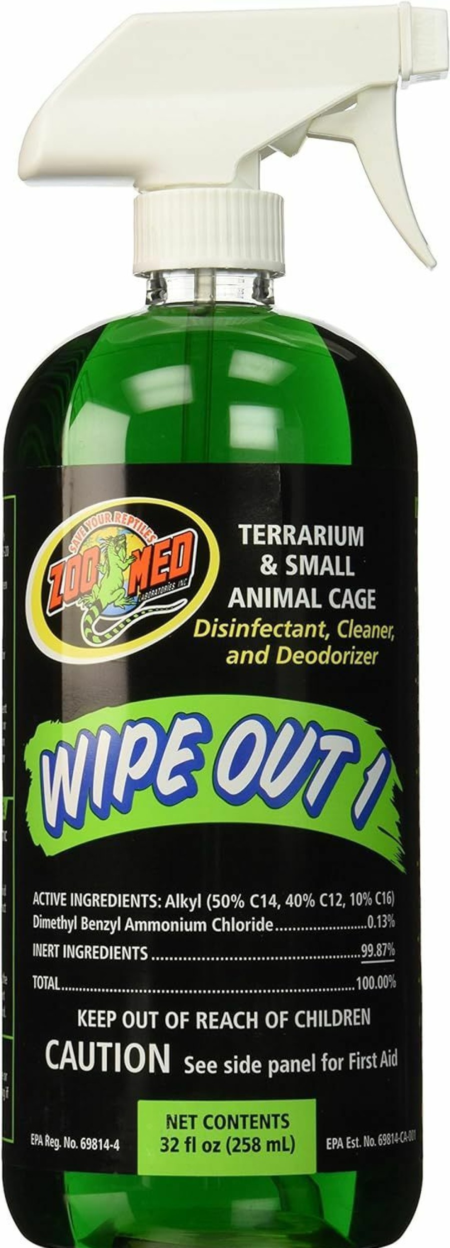 Small Animal Zoo Med | Zoo Med Wipe Out 1 Disinfectant, 32 Oz