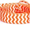 Small Animal Yellow Dog Design | Yellow Dog Design Chevron-Tangerine Dog Leash 3/4\" Wide And 5' (60\") Long, Small/Medium