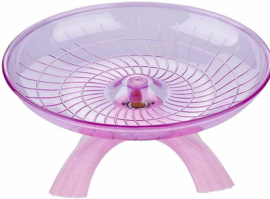 Small Animal Zerodis | Hamster Wheel,Wheel Plastic Super Silent Hamster Exercise Wheel Roller For Chinchillas Gerbils Guinea(Pink)