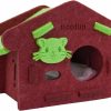 Small Animal neolun | Neolun Guinea Pig House, Felt Guinea Pig Hideout Small Animal Hideout Hut For Chinchilla Guinea Pig Hamster Hedgehog Playing Sleeping Hiding (Large,Black)