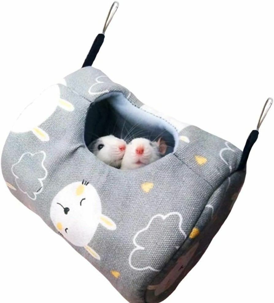 Small Animal ZOOPOLR | Zoopolr Hammock Hanging Bed, Warm Summer Swing, Cage Accessories For Small Animals, For Hamster/Parrot/Squirrel/Guinea Pig/Chinchillas/Mice/Rats/Mini Dutch Pig