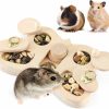 Small Animal FELISTORY | Felistory Wooden Foraging Toy For Small Pet - 4 In 1 Interactive Hide Treats Puzzle Snuffle Game, Mental Stimulation Toy For Guinea Pig,Rabbit,Hamster,Hedgehog, Chinchilla, Mouse,Rats,Sugar Gilders