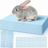 Small Animal Haull | Haull 16 Pcs Plastic Rabbit Cage Mat, Rabbit Floor Mat Small Animal Feet Pad Cage Resting Mat, Pads For Pet Hamster Rat Chinchilla Guinea Pig, Bunny Cage Mat 13.3 X 9.6 Inch (Pink, Blue, White)