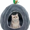 Small Animal WEWAYKGJ | Cat Bed Cave Bunny Warm House Guinea Pig Hideout Rabbit Bedding Nest Soft Cozy For Rabbit Cat Guinea Pig Chinchilla Squirrel Ferret Hedgehog (Gray)