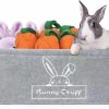 Small Animal GINDOOR | Gindoor Rabbit Toy Storage Bin Bunny Toys Box Bins Collapsible Pet Supplies Storage Basket With Handle Perfect For Organizing Small Pets Guinea Pigs Rabbit Chinchilla Toys