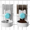 Small Animal DricRoda | 2Pcs 35Oz Rabbit Food Bowl Water Bottle, Dricroda Guinea Pig Food Bowl Hanging Automatic Dog Cat Food Water Dispenser, Gravity Bunny Feeder Waterer Set For Cages