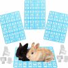 Small Animal JSLZF | Jslzf Rabbit Cage Mat For Feet, 4 Pcs Plastic Rabbit Feet Pad Bunny Cage Floor Mat For Small Animal Resistant To Chew, Washable, Thick Mat For Rabbit, Bunny