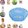 Small Animal Mantouxixi | Mantouxixi Small Animal Playpen With Cover, Animal Chinchilla, Hamsters, Bunny, Rabbits, Kitten Kitten Ferret Playpen With Cover - Black