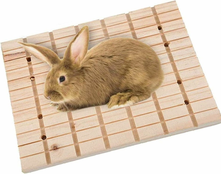 Small Animal Hamiledyi | Bunny Toys Rabbit Foot Pad Chinchilla Guinea Pig Scratching Wood Board