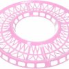 Small Animal WishLotus | Wishlotus Hamster Track 4Pcs, Hamster Jogging Exercise Ball Track Detachable Diy Hamster Running Track Doing More Activities Plastic Hamster Ball Track For 12Cm, 14Cm, 16Cm, 18Cm Running Balls (Pink)