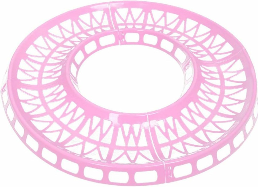 Small Animal WishLotus | Wishlotus Hamster Track 4Pcs, Hamster Jogging Exercise Ball Track Detachable Diy Hamster Running Track Doing More Activities Plastic Hamster Ball Track For 12Cm, 14Cm, 16Cm, 18Cm Running Balls (Pink)