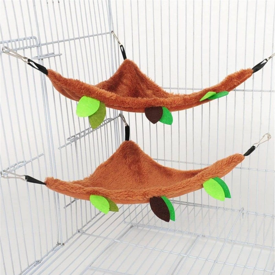 Small Animal HomeSoGood | 5Pcs Hamster Hammock, Small Animal Hanging Warm Bed, Squirrel Tunnel And Swing Cage Nest Accessories