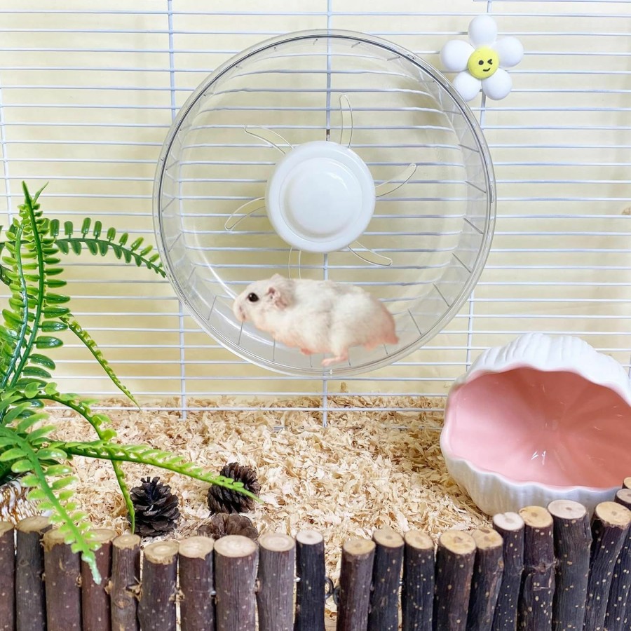 Small Animal WHFPS | Whfps Silent Hamster Exercise Wheel - Hamster Toy Accessories 7.9 Inch Running Spinner Quiet Hamster Runner For Small Animal Pet Gerbil Dwarf Syrian Hamster Hedgehog Rat Mouse Mice Etc.