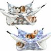 Small Animal AIMICOCA | 2 Pieces Guinea Pig Rat Hammock, Bunkbed Guinea Pet Small Animal Hanging Hammock Hamster Ferret Cage Accessories Toys Bed For Small Animals Chinchilla Parrot Ferret Squirrel Sugar Glider Playing