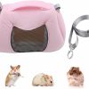 Small Animal Wontee | Dwarf Hamster Carrier Bag Portable Cylinder Warm Outdoor Bag With Adjustable Single Shoulder Strap (Grey)