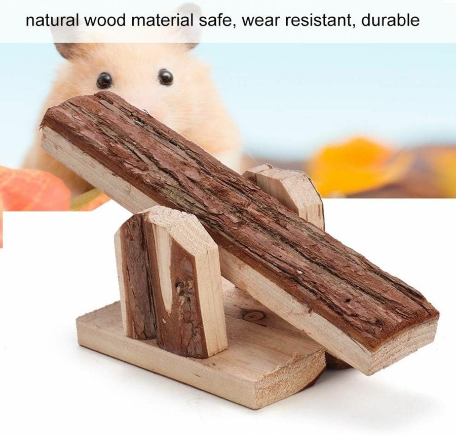 Small Animal Zerodis | Zerodis Wooden Seesaw For Hamster, Hamster Play Toys Seesaw Toys For Small Animal Rabbit Rat Guinea Pig