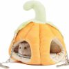 Small Animal Pets on Safari | Pets On Safari Hamster Warm Bed, Sleeping Hanging Nest For Baby Guinea Pig, Pumpkin Shape Hammock House With Chain For Ferret, Small Animals Cage For Hedgehog Sugar Glider Mice Rat Bird