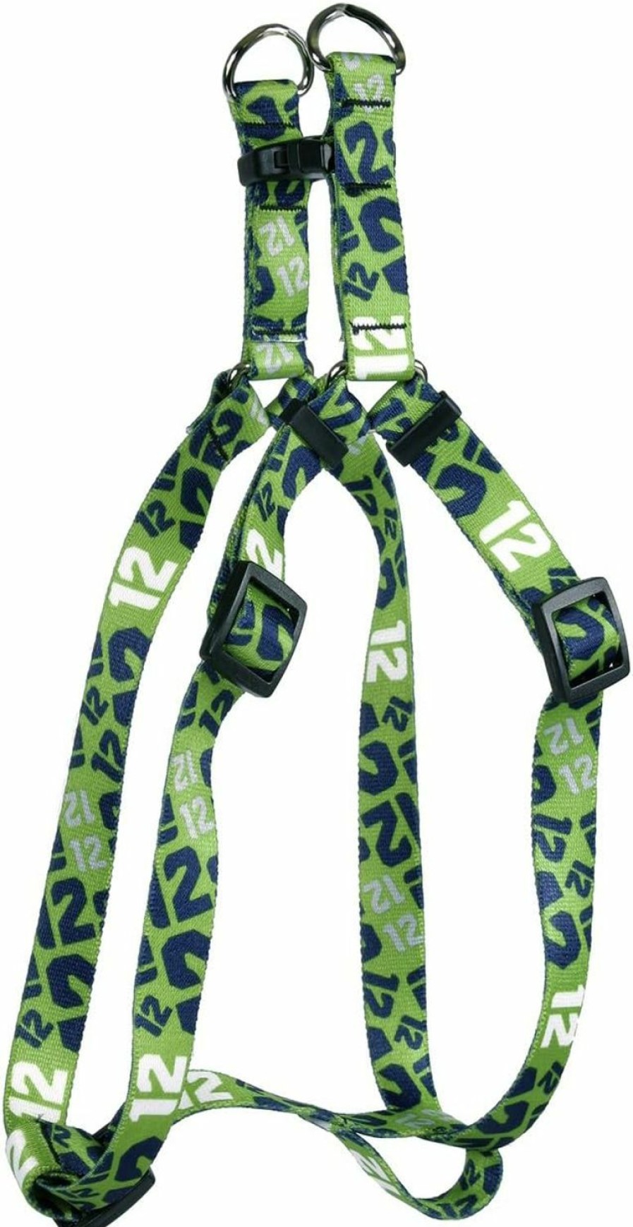 Small Animal Yellow Dog Design | Yellow Dog Design 12Th Dog Green Step-In Dog Harness 1\" Wide And Fits Chest Circumference Of 25 To 40\", Large