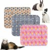 Small Animal G YITENG | G Yiteng 3 Pc Small Animal Plush Bed Mat,Warm Fluffy Kitten Puppy Blanket,Fleece Sleep Pad For Ferrets Hamster, Rabbit Bed Guinea Pig Bed (Small:15 X 11In, Set-G)