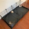 Small Animal Mcage | 48\" Extra Large Guinea Pig Dwarf Rabbit Habitat Yard Hamster Turtle Critters Cage Center Divider With Door Mice Bunny Hedgehog Enclosure With Waterproof Bottom Canvas