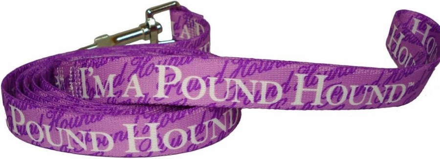 Small Animal Yellow Dog Design | Yellow Dog Design Pound Hound Dog Leash, Small/Medium-3/4 Wide And 5' (60\") Long