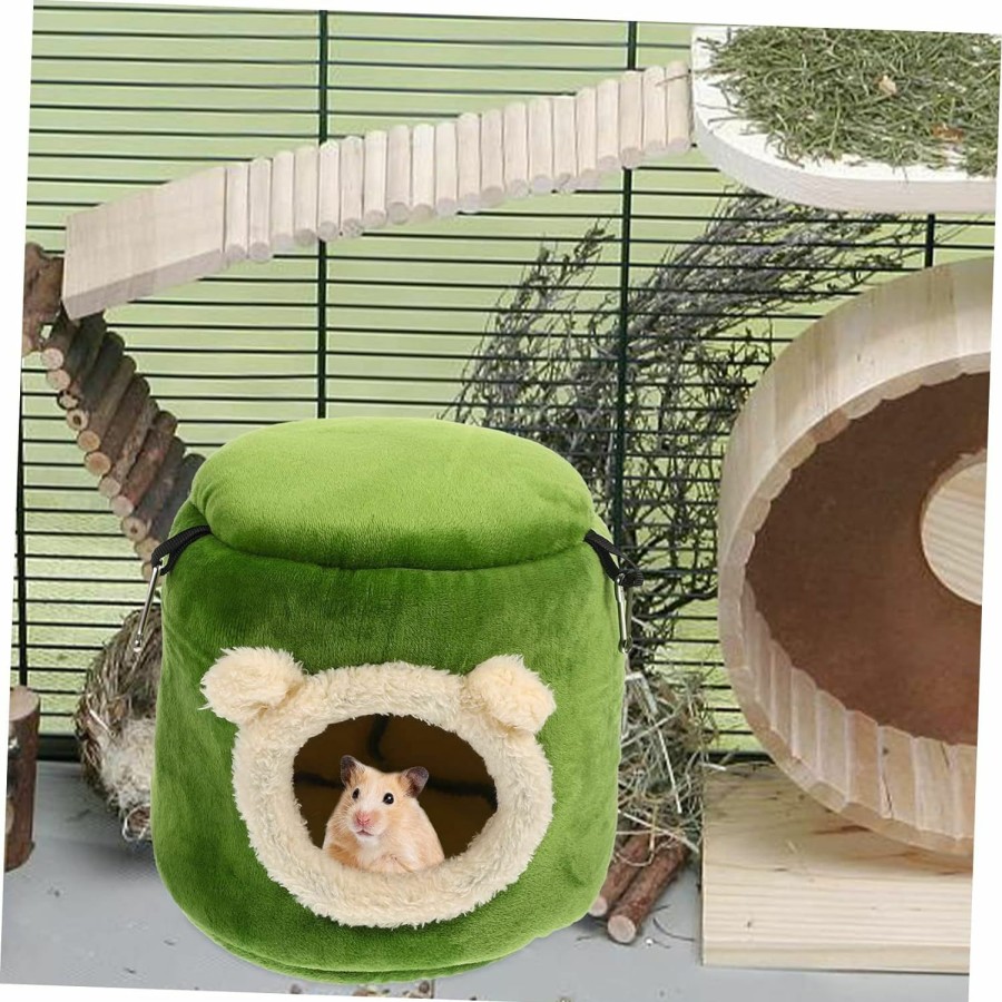 Small Animal BUGUUYO | Buguuyo Hamster Cotton Nest Squirrel Decor Parrot Decor Playset Accessories Guinea Pig Cave Dog Sleeping Hammock Cozy Hamster House Wear- Hideout Chinchilla Accessory Toy