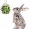 Small Animal lanermoon | Lanermoon Pet Rabbit Feeder Toys Hanging Stainless Steel Feeder Food Treat Ball Cage For Small Animals Bunny Birds Hamsters Ch Inchilla Guinea Pigs,3.2X2.8 Inch (Pack Of 1)