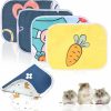 Small Animal OLDCAT | Oldcat 4Pcs Guinea Pig Beddings - Washable Guinea Pig Cage Liners, Waterproof Reusable & Anti Slip For Small Animals Rabbit Hamster Rat