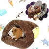 Small Animal LEFTSTARER | Leftstarer Guinea Pig Bed Cuddle Sack Warm Soft And Cuddly Carrier Nest House Cage Accessories For Rat Ferret Hedgehog Squirrel Chinchilla Small Animal Sleeping Bedding (1.Grey)