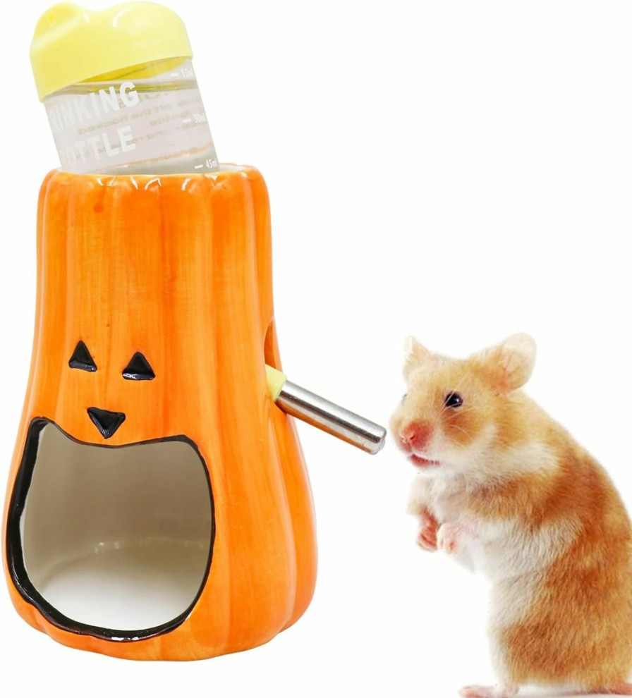 Small Animal Slepceub | Hamster Water Bottle Hamster Water Bottle For Ceramic Tank Stand Small Animal Water Bottle Holder For Hamsters, Mice, Gerbils, Guinea Pigs, Rabbits, And Other Small Pets.